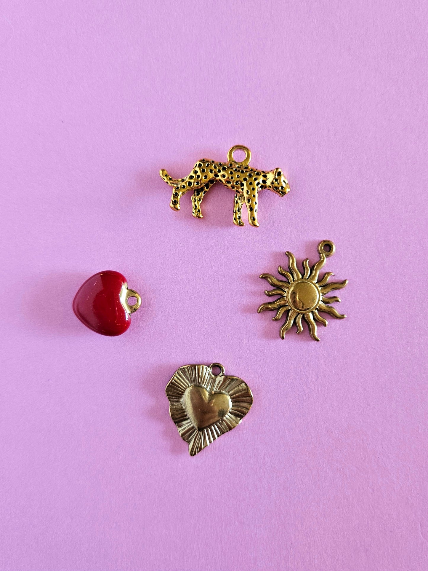 Custom Order - 3 Charm Necklace with Chain