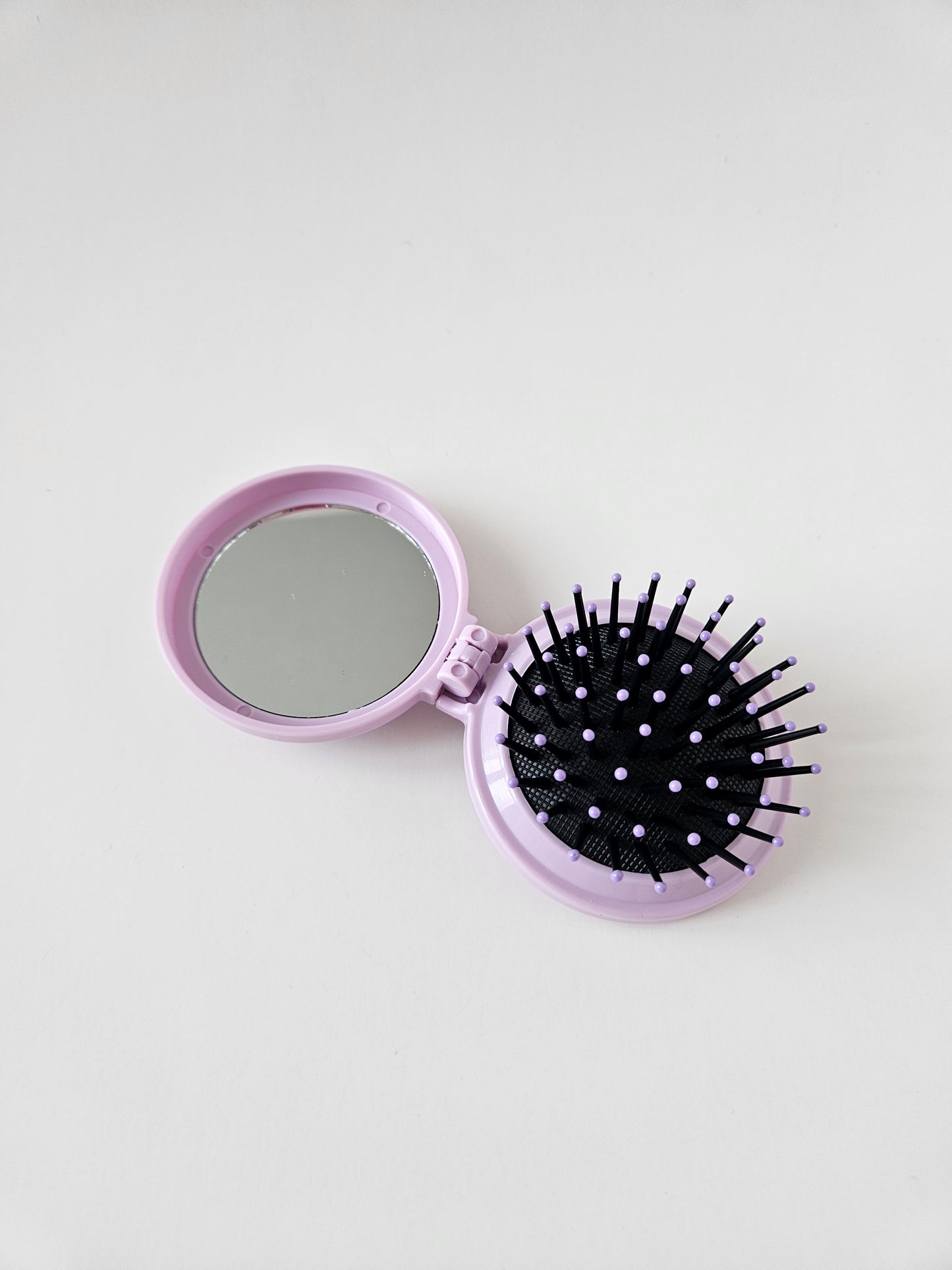 Foldable Mirror & Hair Brush