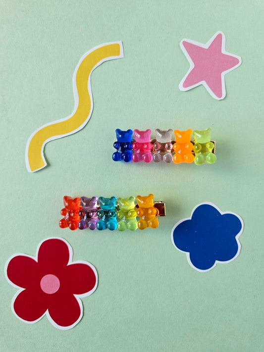 Gummy Bear Hair Clips