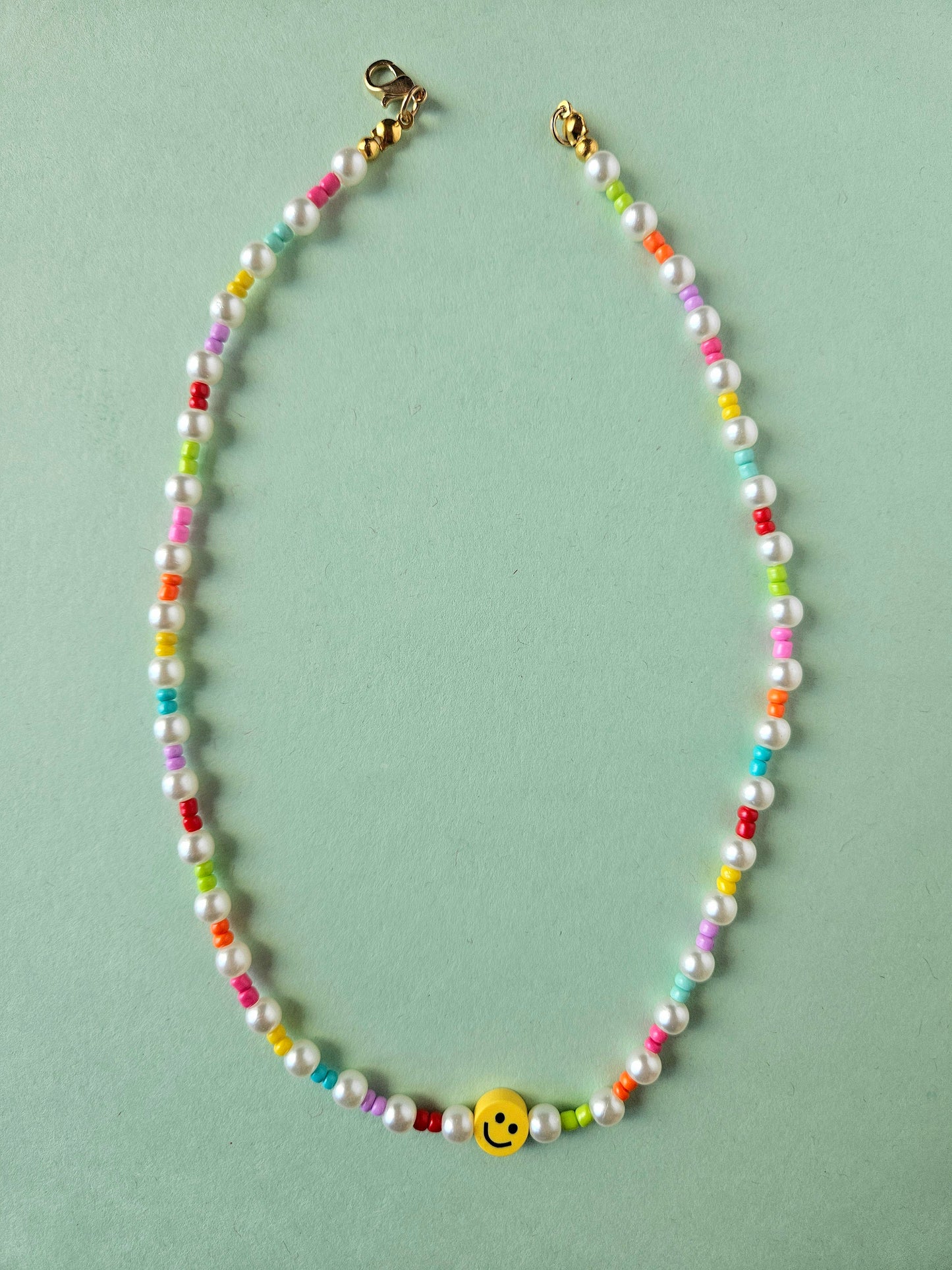 Smiley Rainbow Necklace