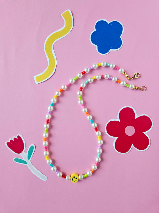 Smiley Rainbow Necklace