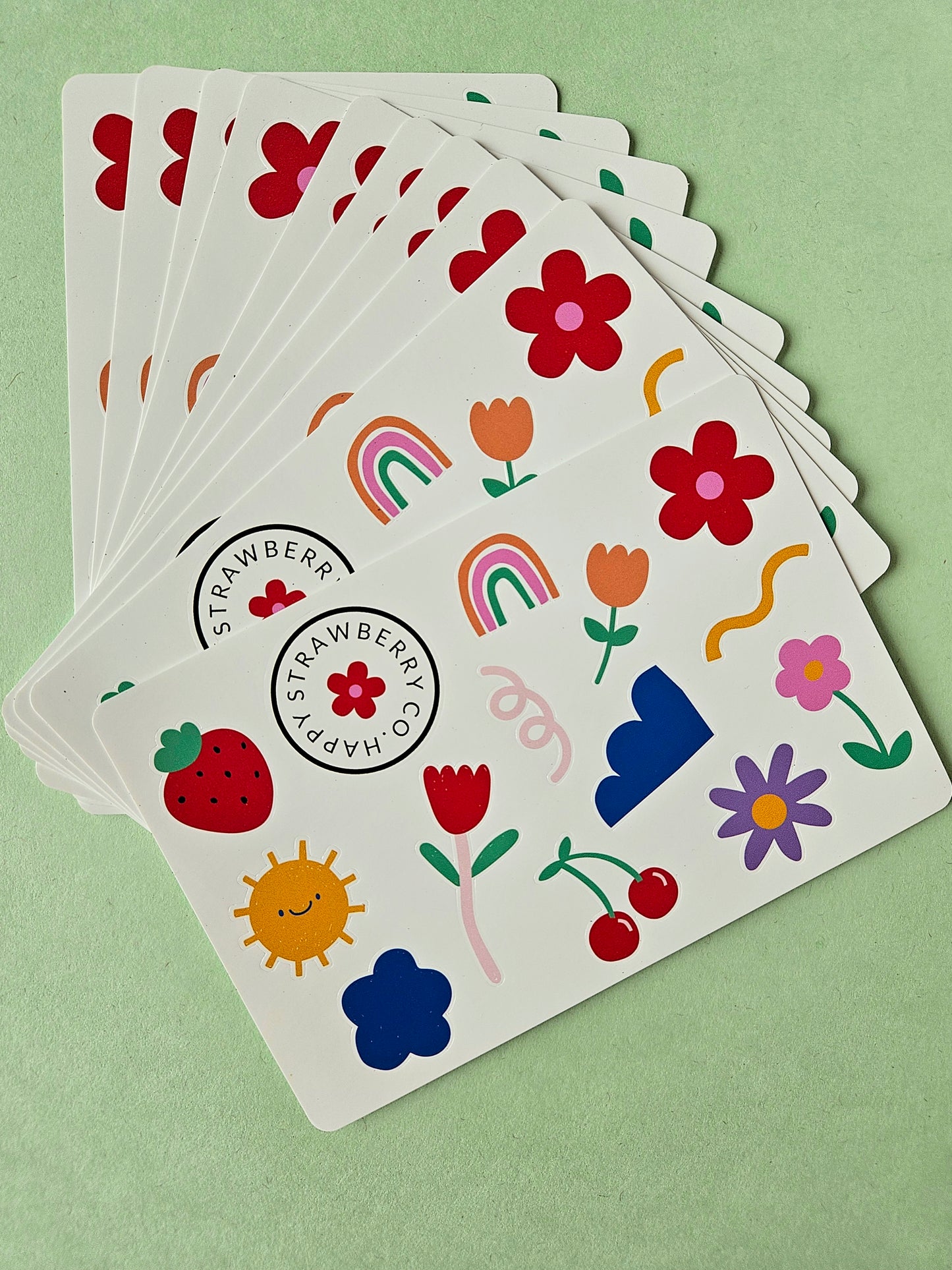 Happy Strawberry Co. Sticker Sheet
