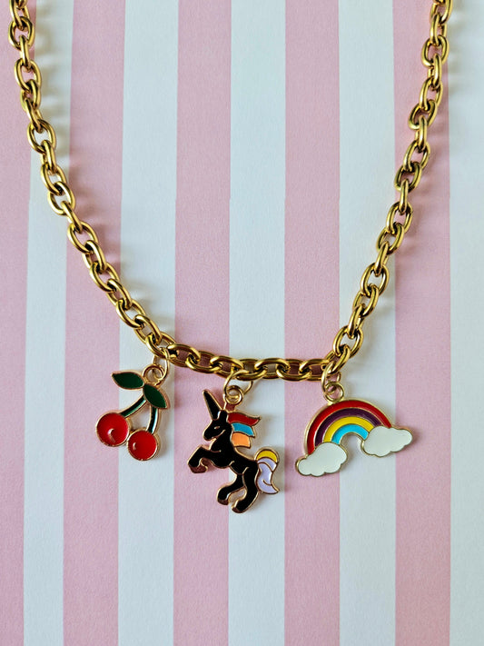 One-of-a-Kind Unicorn Charm Necklace