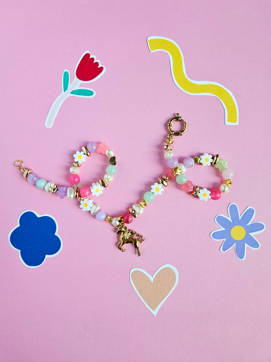 Golden Unicorn Charm Necklace