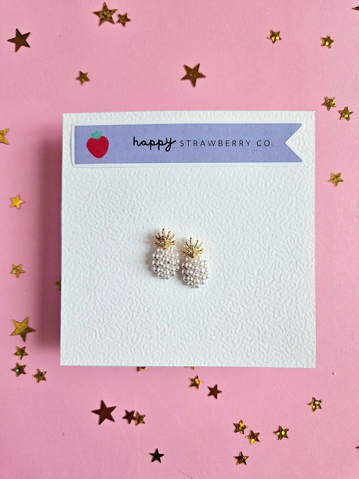 Pineapple Pearl Studs