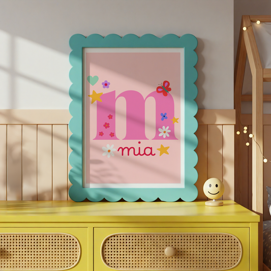 All About You - Personalized Initial Print