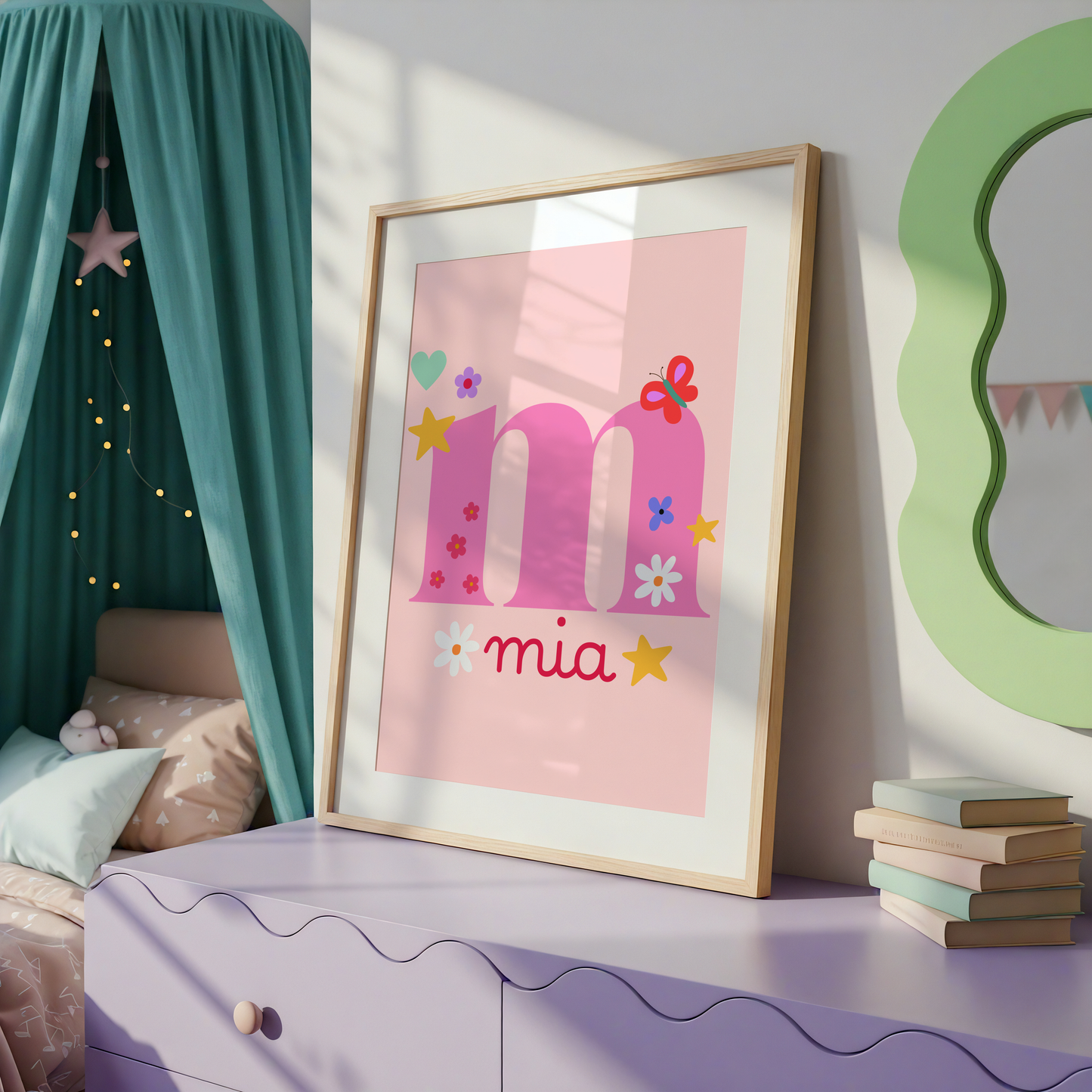 All About You - Personalized Initial Print