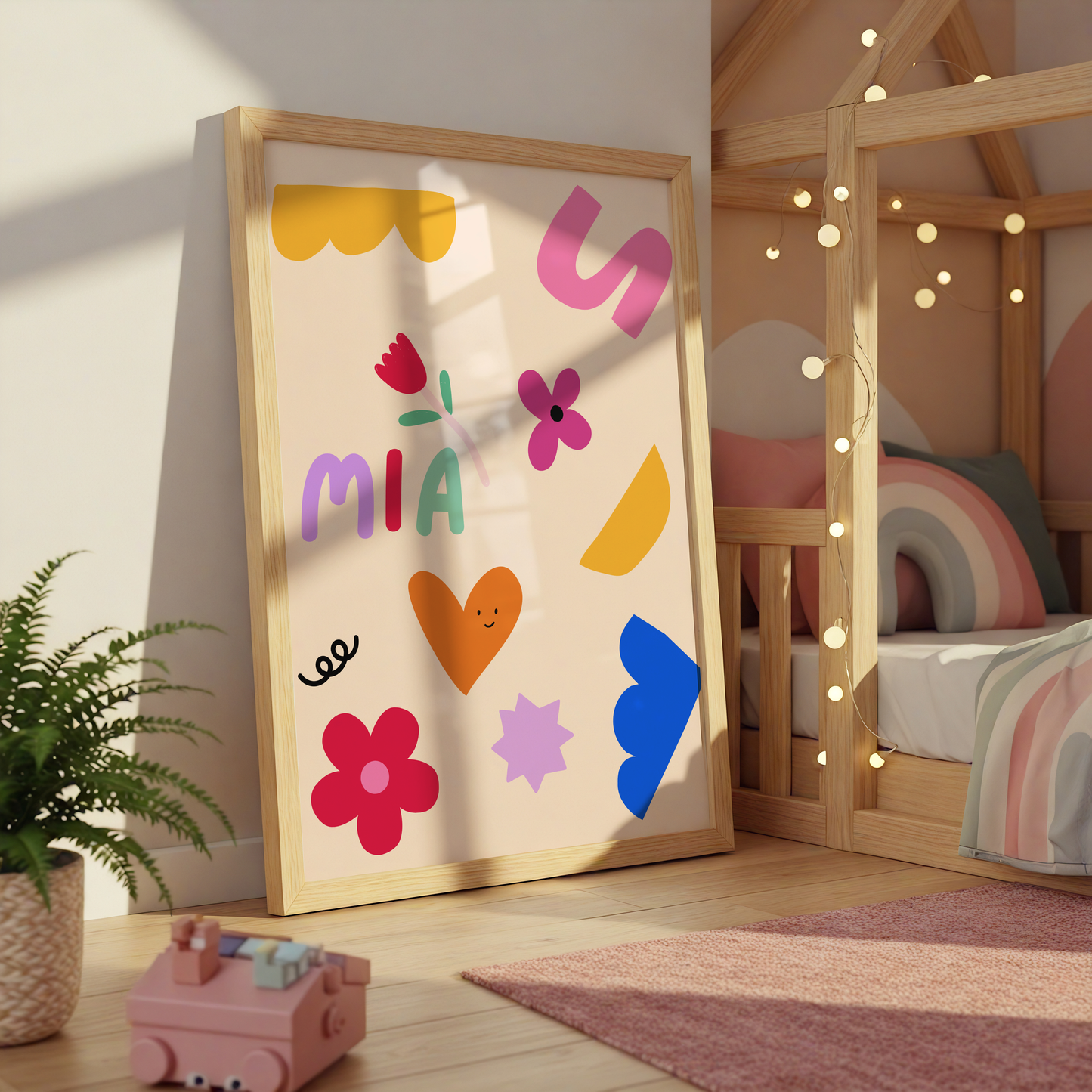All The Shapes - Personalized Name Print