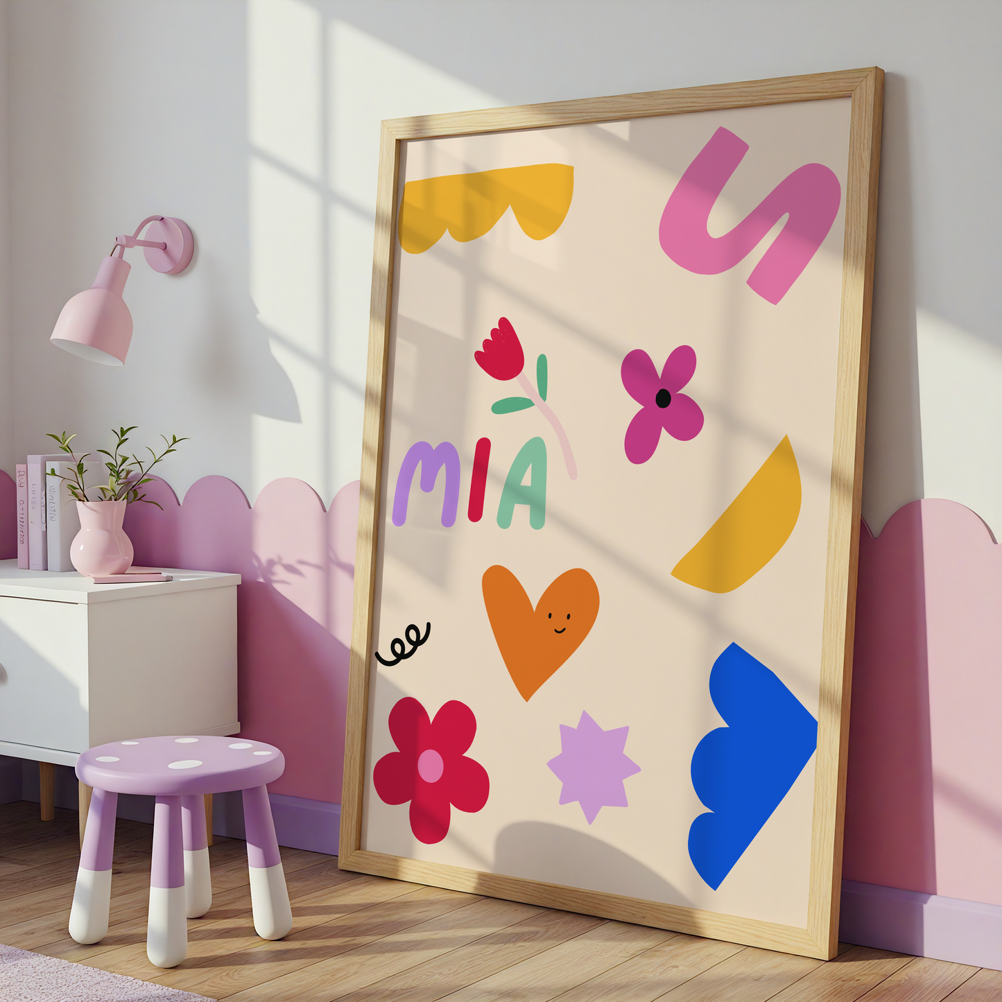 All The Shapes - Personalized Name Print